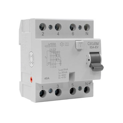 Dispositif différentiel à courant résiduel différentiel - IDA-EV-40-30 - CIRCUTOR - manuel / sur rail DIN