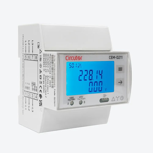 Compteur d'énergie électrique triphasé - CEM-D211 - CIRCUTOR - sur rail DIN / numérique / RS-485