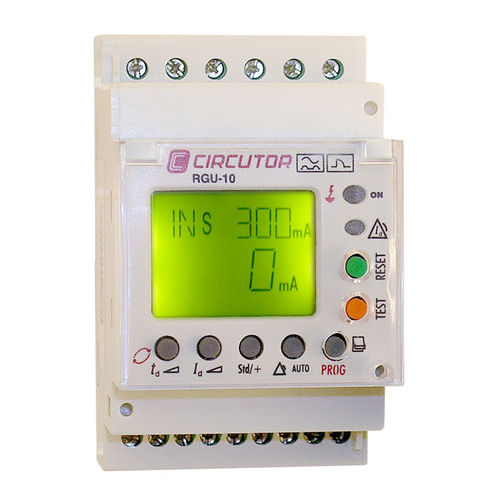 Relais de protection de fuite à la terre - RGU-10 series  - CIRCUTOR - de courant / sur rail DIN / numérique