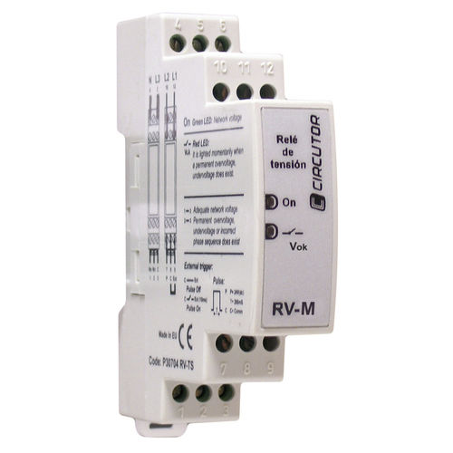 Relais de contrôle de tension - RV series  - CIRCUTOR - d'ordre de phases / sur rail DIN