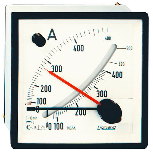Ampèremètre AC - EMC series - CIRCUTOR - analogique / à montage sur panneau / avec indication de demande maximale