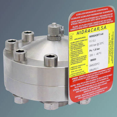 Amortisseur de pulsations à membrane - M series - Hidracar, S.A. - pneumatique / hydraulique / automatique