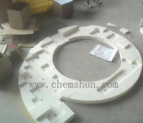 Revêtement en céramique - Pingxiang Chemshun Ceramics Co., Ltd.  - pour séparateur cyclone