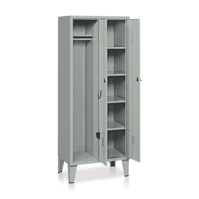 Armoire de stockage - E303 - Tecnotelai - sur pieds / double porte / en tôle d'acier