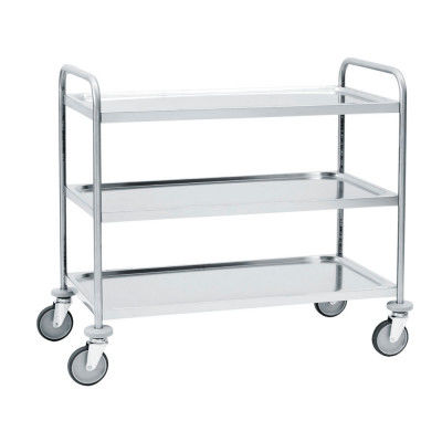 Chariot en acier inoxydable - C205 - Tecnotelai - 3 niveaux
