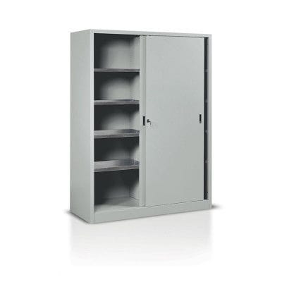 Armoire de stockage - E369 - Tecnotelai - au sol / à portes coulissantes / de peinture en poudre