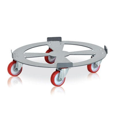 Chariot de manutention - 0763 - Tecnotelai - en polyuréthane / porte fût