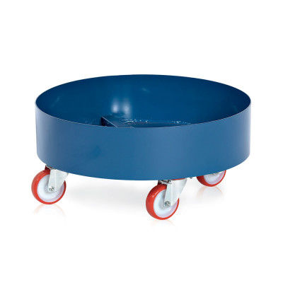 Chariot de manutention - 0764 - Tecnotelai - en polyuréthane / porte fût / porte-bouteille
