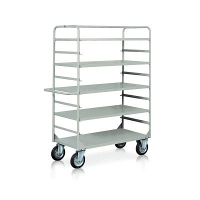 Chariot en métal - C060G - Tecnotelai - à plate-forme / 4 étagères