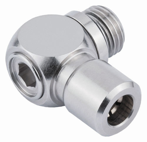 Raccord pneumatique - 656  - EISELE GmbH - à visser / coudé / en laiton nickelé