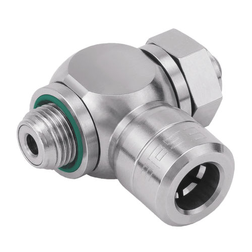 Raccord pneumatique - VT234 - EISELE GmbH - push-in / type T / en acier inoxydable