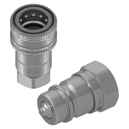 Raccord hydraulique - ISO A - Gemels S.p.A. - rapide / ISO / en acier inoxydable