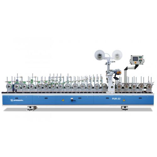 Machine d'enrobage de placage de profilés en bois - PUR series - BARBERAN