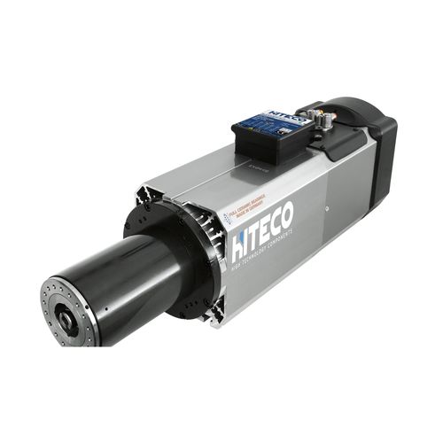 Électrobroche avec changeur automatique d'outils - QF-1F 13/7 15 63F - Hiteco - d'usinage / de refroidissement / pour aluminium