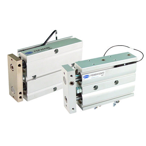 Vérin pneumatique - FDXS series - FABCO-AIR - à piston magnétique / à double piston / double effet