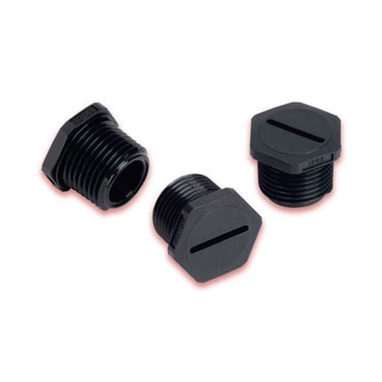 Bouchon hexagonal - LTTP NPT series - Heyco - fileté / en nylon / en laiton