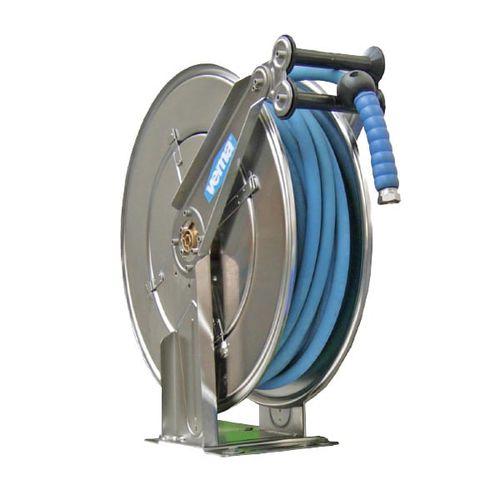 Enrouleur de tuyau - 10300/F - Vema - à manivelle / fixe / en inox