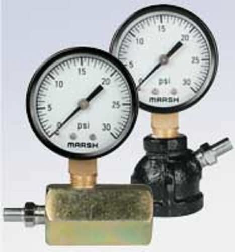 Manomètre à cadran - Gas Test Gauge - Marsh Bellofram - fileté / à tube de Bourdon / de test