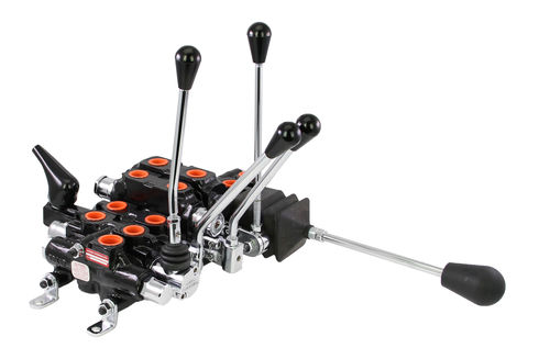 Distributeur hydraulique à tiroir - 34 series - BRAND HYDRAULICS - avec actionnement manuel / 3 voies / modulaire