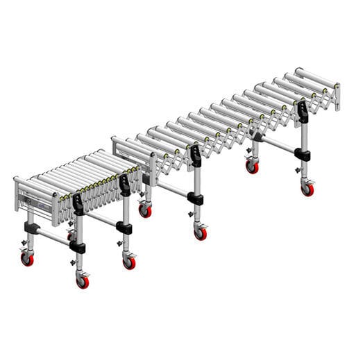 Convoyeur à rouleaux - TERD-50 series - FERGACOM CONVEYOR S.L. - à vis / incliné / courbe