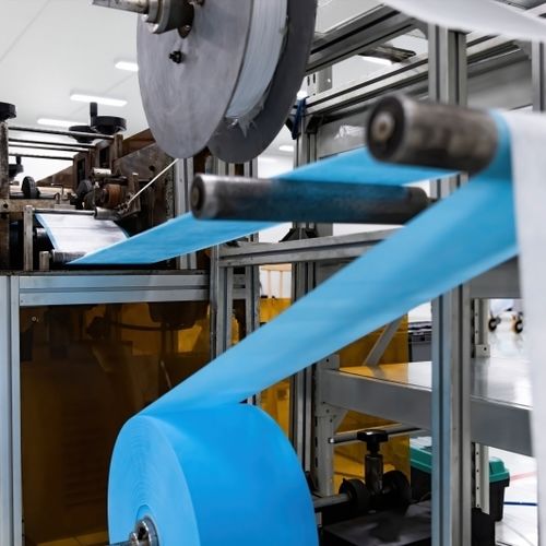 Ligne de production de non-tissé - MA-1200-TF - RIUS-COMATEX - pour masques chirurgicaux / automatique / en continu