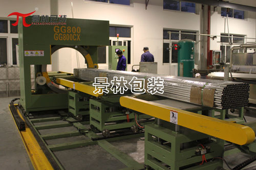 Banderoleuse orbitale - GG800  - Shanghai Jinglin Packaging Machinery Co.,Ltd - automatique / pour profilés / à film étirable