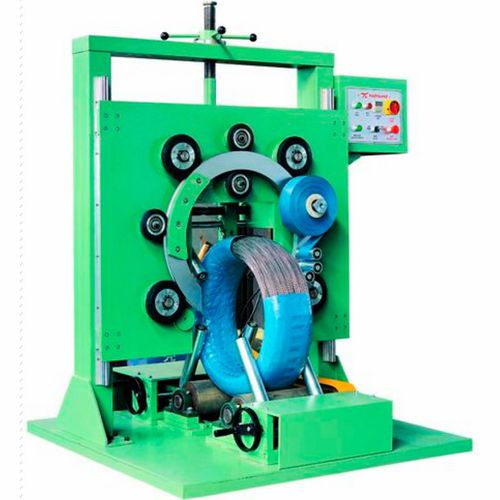 Banderoleuse verticale - GS300-E - Shanghai Jinglin Packaging Machinery Co.,Ltd - automatique / de bobine / à film étirable