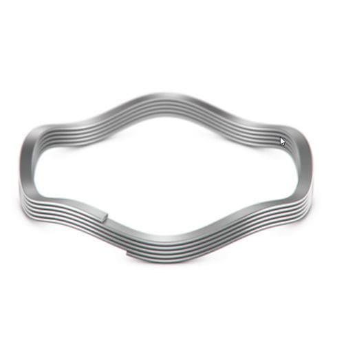 Ressort ondulé - NSS series - Smalley - de compression / enroulé / à fil plat