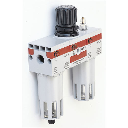 Filtre régulateur lubrificateur pour air - AS FRL series - Bonesi Pneumatik s.r.l. - en aluminium / modulaire