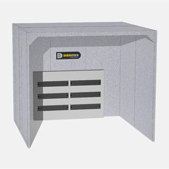Cabine de dépoussiérage à voie humide - WX series - Diversitech - en acier inoxydable