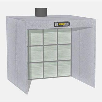 Cabine de peinture ouverte - Diversitech - pour pièces détachées / à filtre