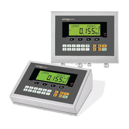 Terminal de pesage affichage LCD - BX24 / BX24D - BAYKON Industrial Weighing Systems - benchtop / pour environnements sévères / en acier inoxydable