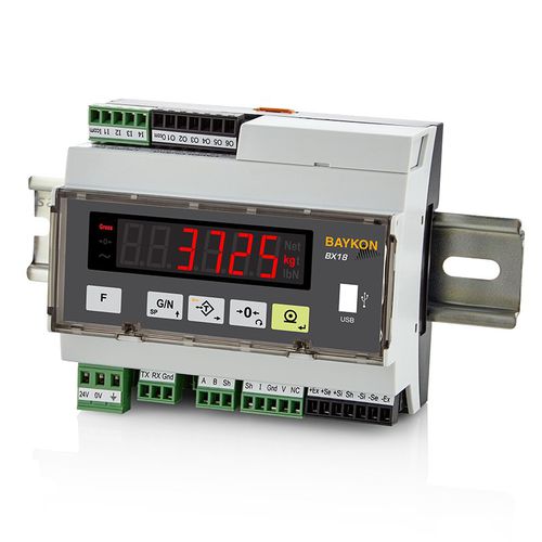Indicateur de pesage affichage à LED - BX18 - BAYKON Industrial Weighing Systems - sur rail DIN / étanche à la poussière / pour environnements sévères