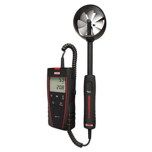 Thermo-anémomètre à hélice - LV 117 - Sauermann - portable / numérique / alimenté par batterie