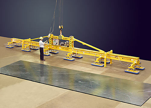 Palonnier à ventouse pour tôle métallique - E3000M12-500AD-6/53FX  - ANVER Vacuum System Specialists - pour charges lourdes / horizontal / électrique