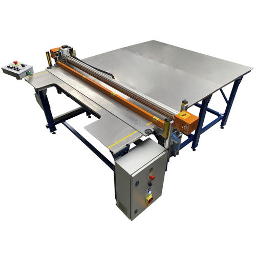 Table de coupe de tissus - UCP-1 - REXEL - à couteau rotatif / électrique