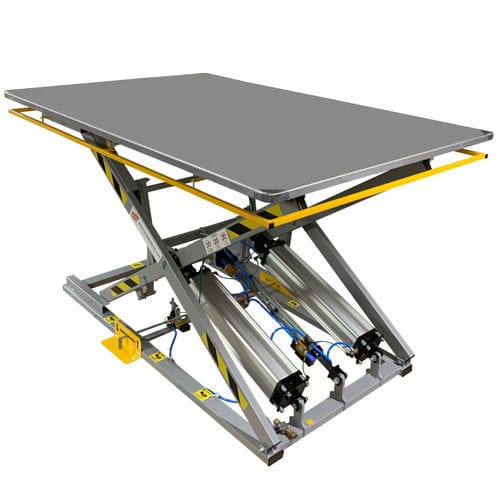 Table élévatrice à ciseaux - ST-7 KRB B - REXEL - pneumatique / à pédale / stationnaire