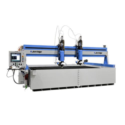 Machine de découpe au jet d'eau - EDGE DUAL CARRIAGE - JET EDGE - 3 axes / 5 axes / de précision