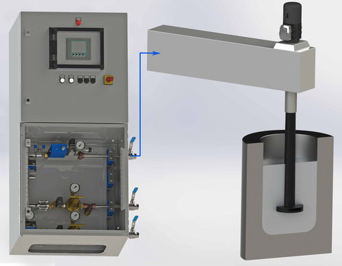 Unité de régulation de gaz pour système à rotor - FCTechnik - Gas Control Systems - flox[on] MFC - pour la production d'aluminium