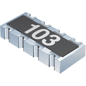Matrice de résistances à couche épaisse - CA series - BOURNS - SMD / pour applications télécom