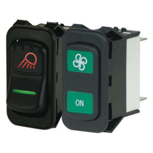 Interrupteur à bascule - NGR - Eaton Commercial Controls - unipolaire / IP67 / lumineux