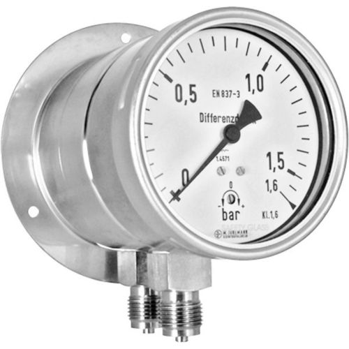 Manomètre différentiel - DM20 series  - Manfred Jünemann Mess- und Regeltechnik GmbH - à cadran / en acier inoxydable / à membrane