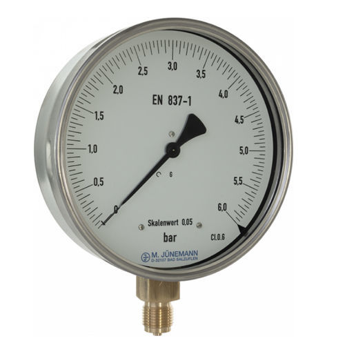 Manomètre différentiel - R14 series - Manfred Jünemann Mess- und Regeltechnik GmbH - à cadran / en laiton / en acier inoxydable