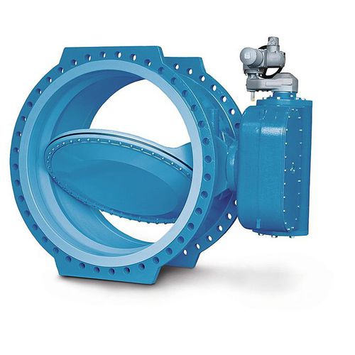 Vanne papillon - EAK - ERHARD - à commande hydraulique / pour l'eau / double excentration