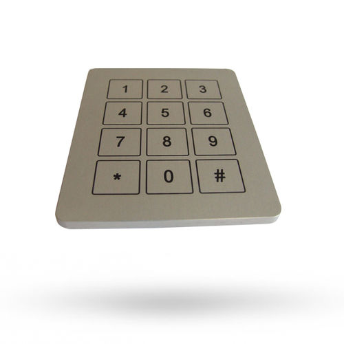 Clavier numérique 12 touches - 0750004 - Stern Engineering Ltd. - encastrable / piézoélectrique / en métal