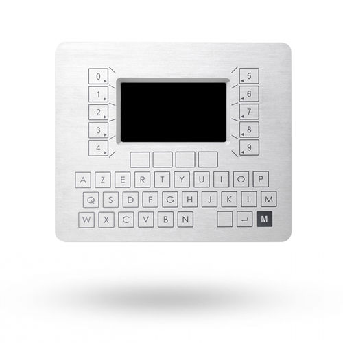 Clavier 42 touches - TBD - Stern Engineering Ltd. - encastrable / piézoélectrique / industriel