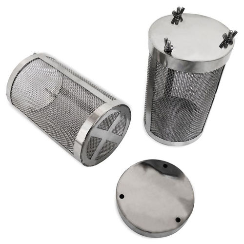 Panier de transport pour nettoyage de pièces - Neri Makina Müh. San. ve Tic. Ltd. Şti. - sur mesure / en maille d'acier inox / cylindrique