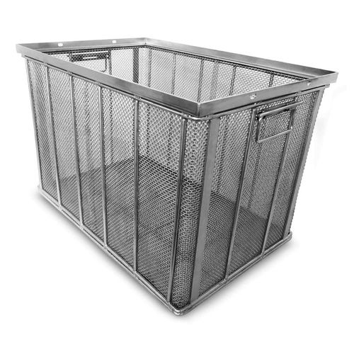 Panier de manutention - Neri Makina Müh. San. ve Tic. Ltd. Şti. - de transport pour nettoyage de pièces / en maille métallique / avec couvercle