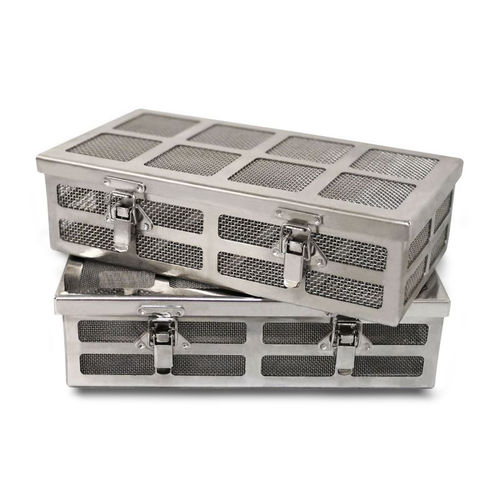 Panier de transport pour nettoyage de pièces - NR-KT300-80	 - Neri Makina Müh. San. ve Tic. Ltd. &#350;ti. - de manutention / sur mesure / en maille d'acier inox