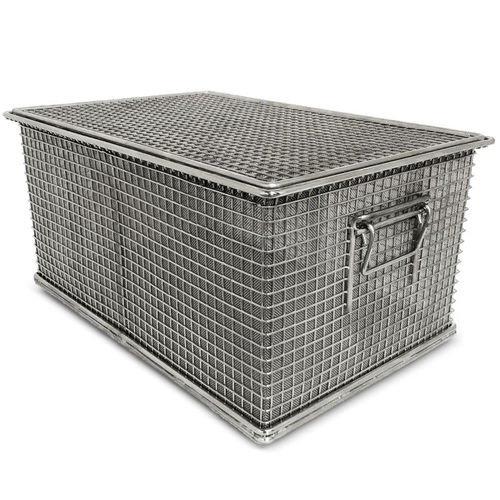 Panier de manutention - NR-PT series - Neri Makina Müh. San. ve Tic. Ltd. Şti. - de transport pour nettoyage de pièces / sur mesure / en maille d'acier inox